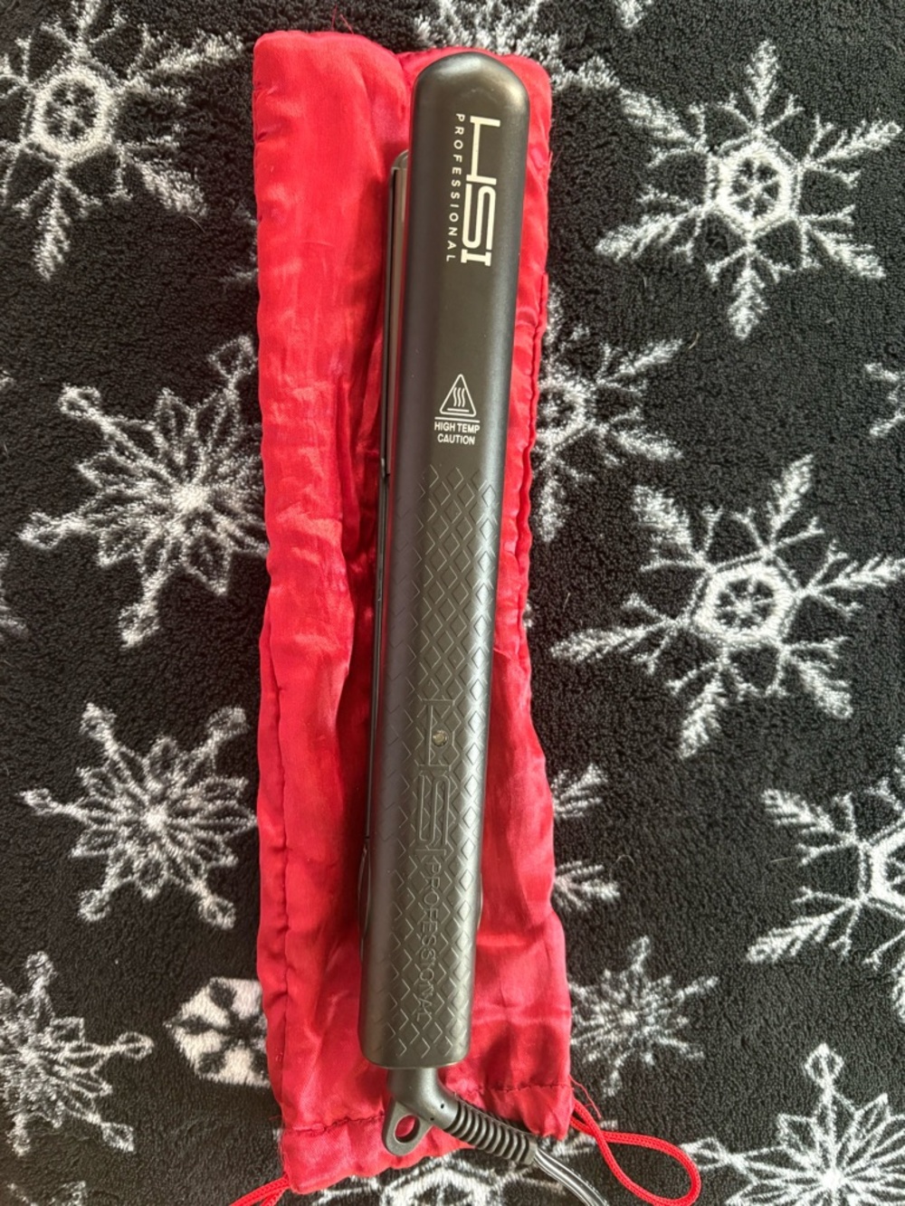 HSI Professional Black Flat Iron Hair Straightener - Black